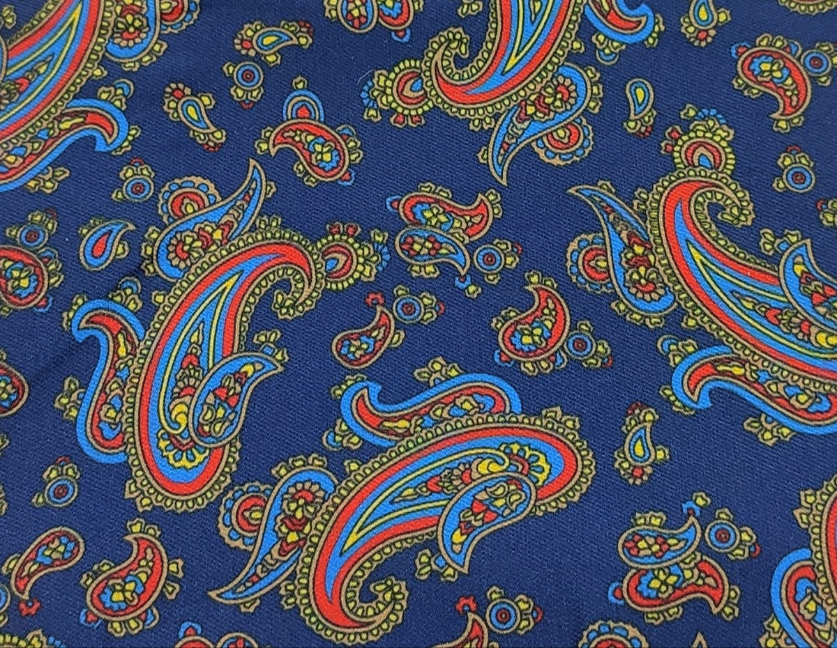 Blue Paisley Ascot