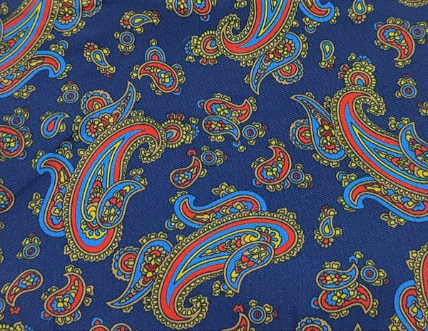 Blue Paisley Ascot