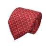 Wine Cup Red Necktie - With Pocket Square