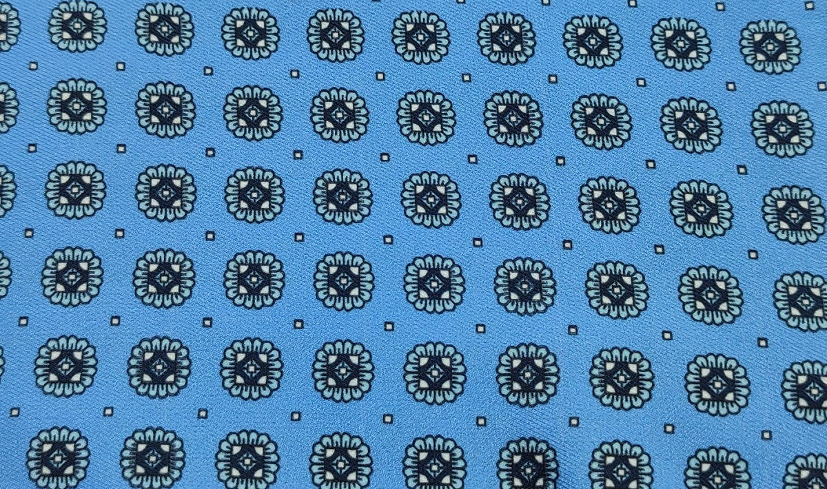 Blue Polka Dot Ascot