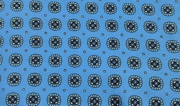 Blue Polka Dot Ascot