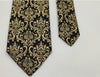 Necktie/Gold Pattern Black