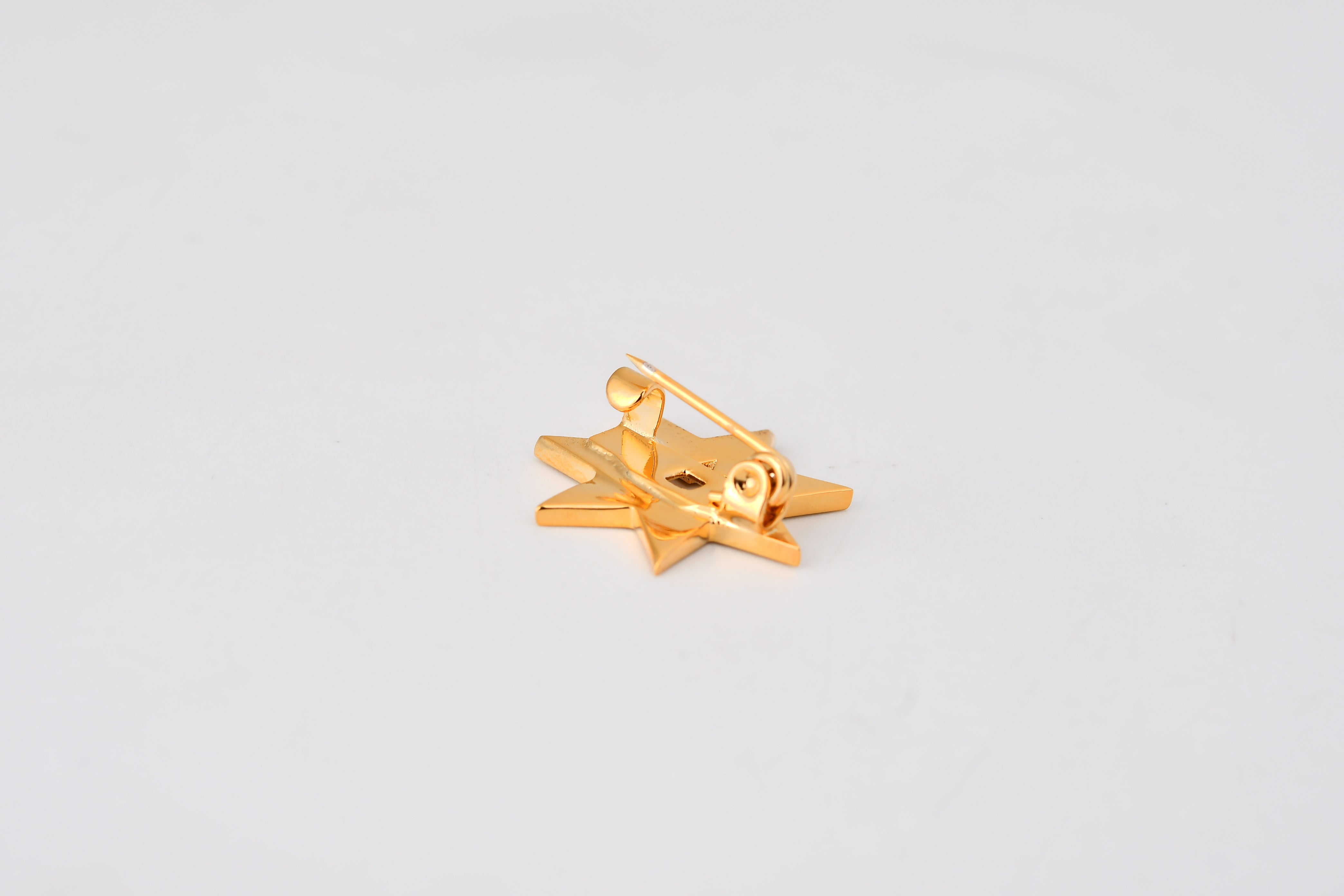 Gold Plated Jordan Star 3D Brooch