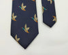 Ducks Animal Microfiber Blue Necktie