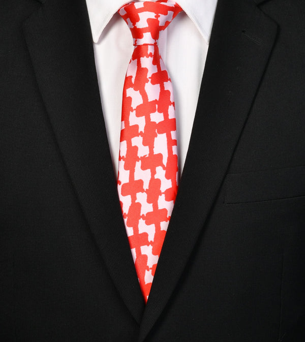 Shemagh Red Necktie