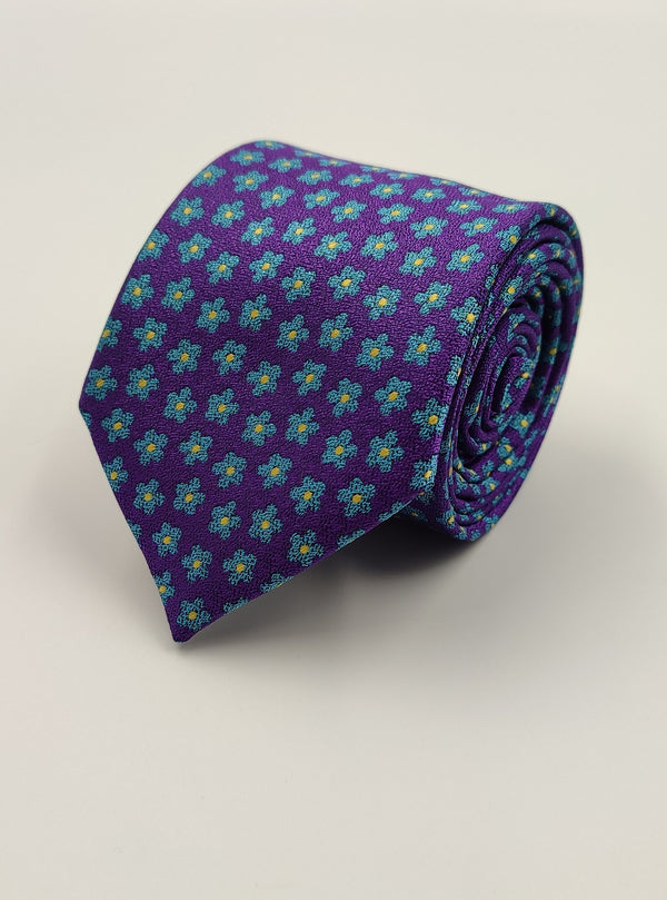 Necktie-Floral Purple