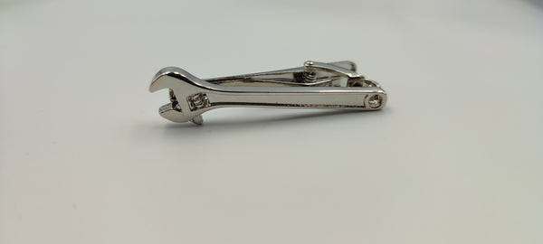Plumber Wrench Silver tie Clip