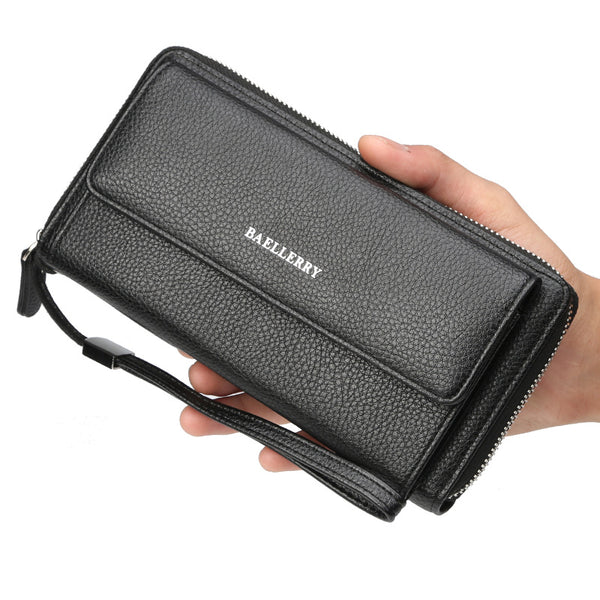 Smart Leather Mobile Clutch Wallet