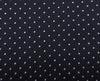 White Dots Black Microfiber Necktie