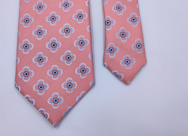 Necktie/Flowers Pink