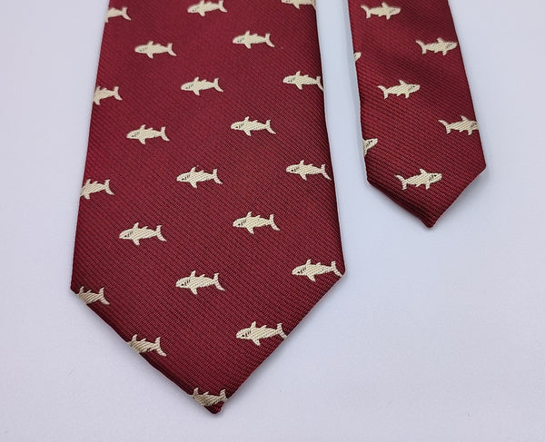 Necktie/Sharks Red