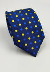 Necktie/Yellow Dots Blue