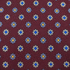 Blue Small Flowers Microfiber Necktie