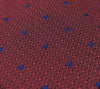 Necktie/Blue Dots Red Microfiber