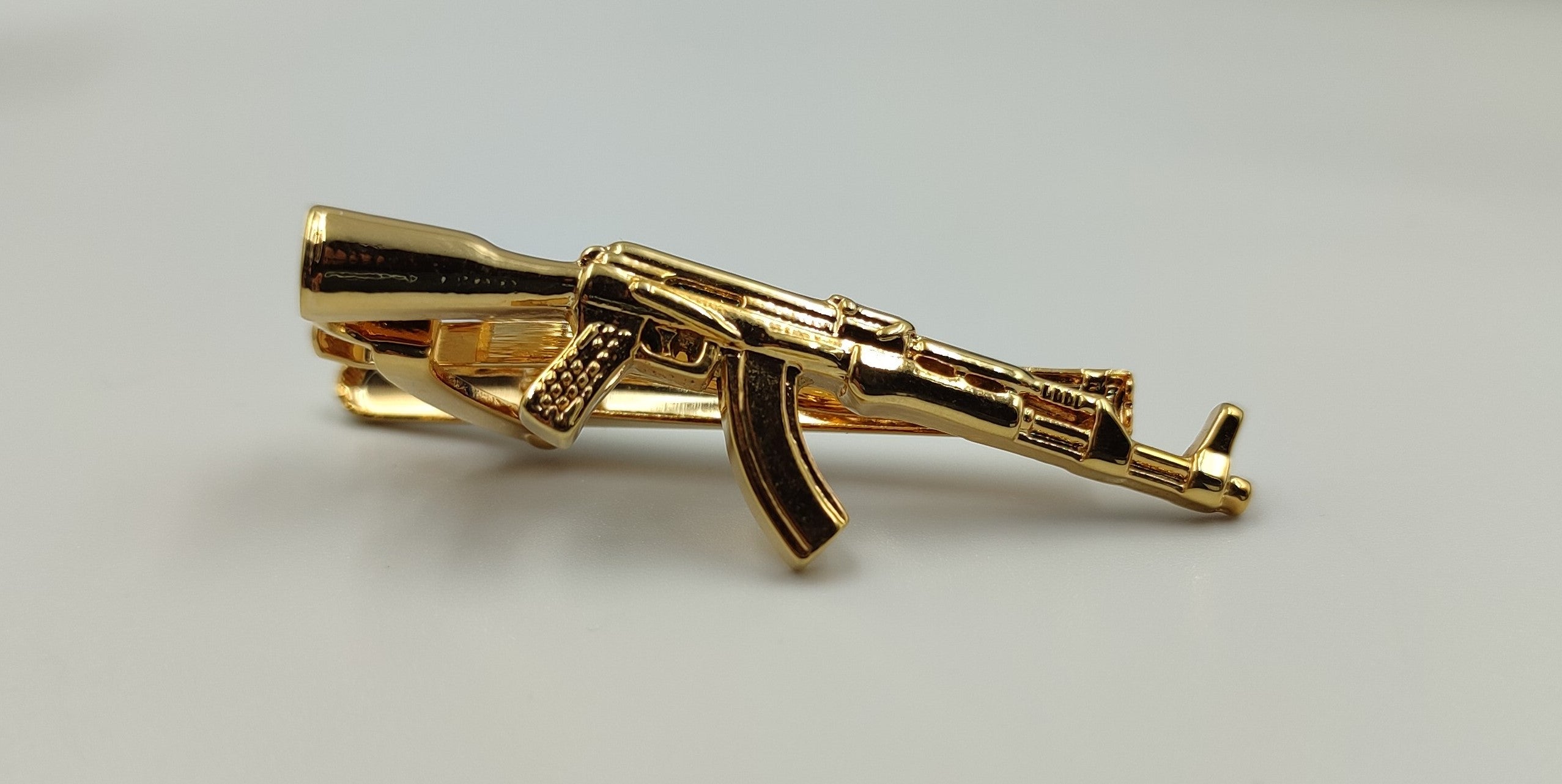 AK-47 Gold Tie Clip