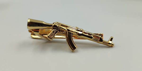 AK-47 Gold Tie Clip
