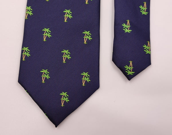 Neckties/Green Palms Blue