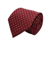 Red Polka Dot Nectktie - With Pocket Square