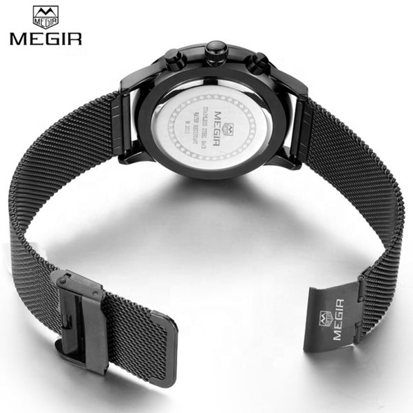 Black Stainless Steel Watch for Men