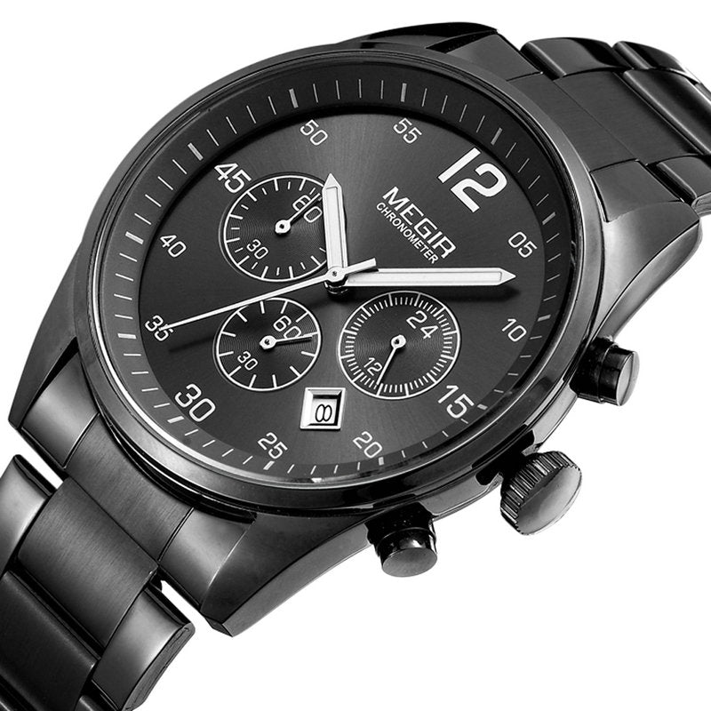 Stainless Steel Chronometer Watch for Men