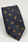 Necktie/Gold Deer Black