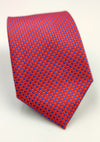 Blue and Red Dots Microfiber Necktie