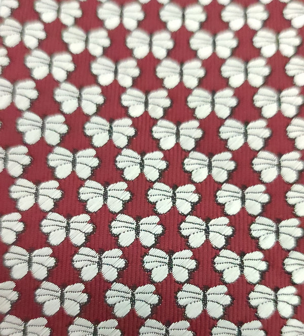 Necktie/Butterflies Red