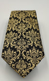 Necktie/Gold Pattern Black