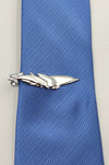 Whales Silver Tie Clip
