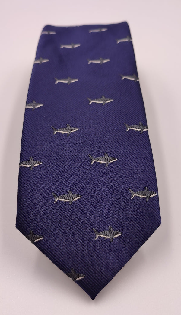 Neckties/Sharks Blue