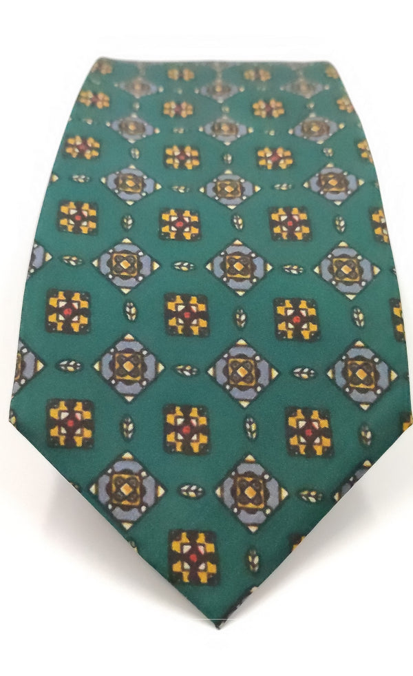 Necktie/Green Classic Printed