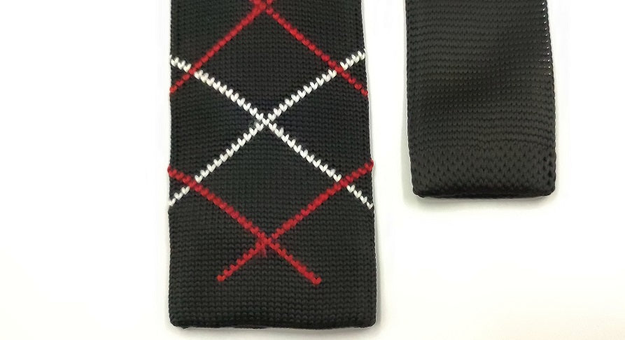 Necktie/Black Knitted