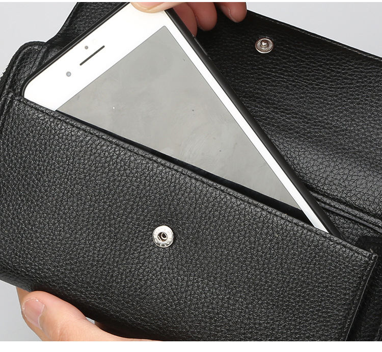 Smart Leather Mobile Clutch Wallet