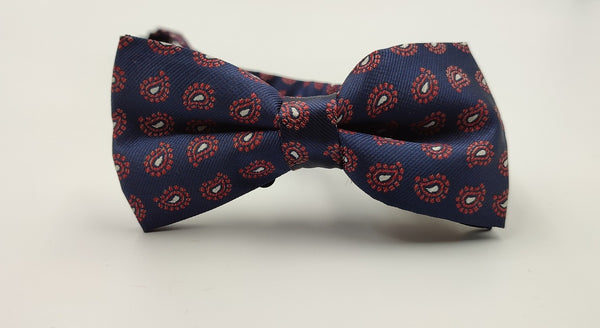 Red Paisley Bowtie