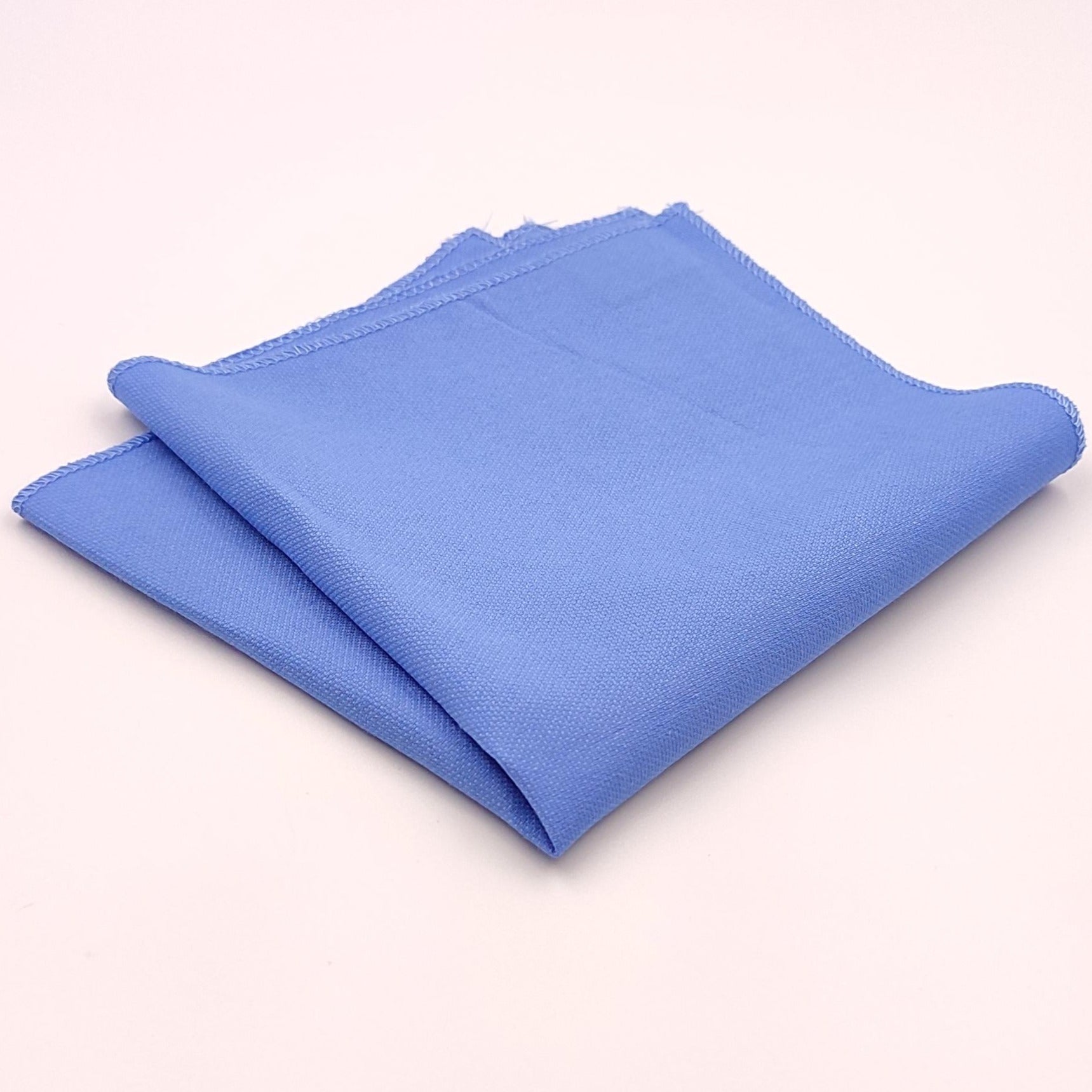 Blue Microfiber Pocket Square