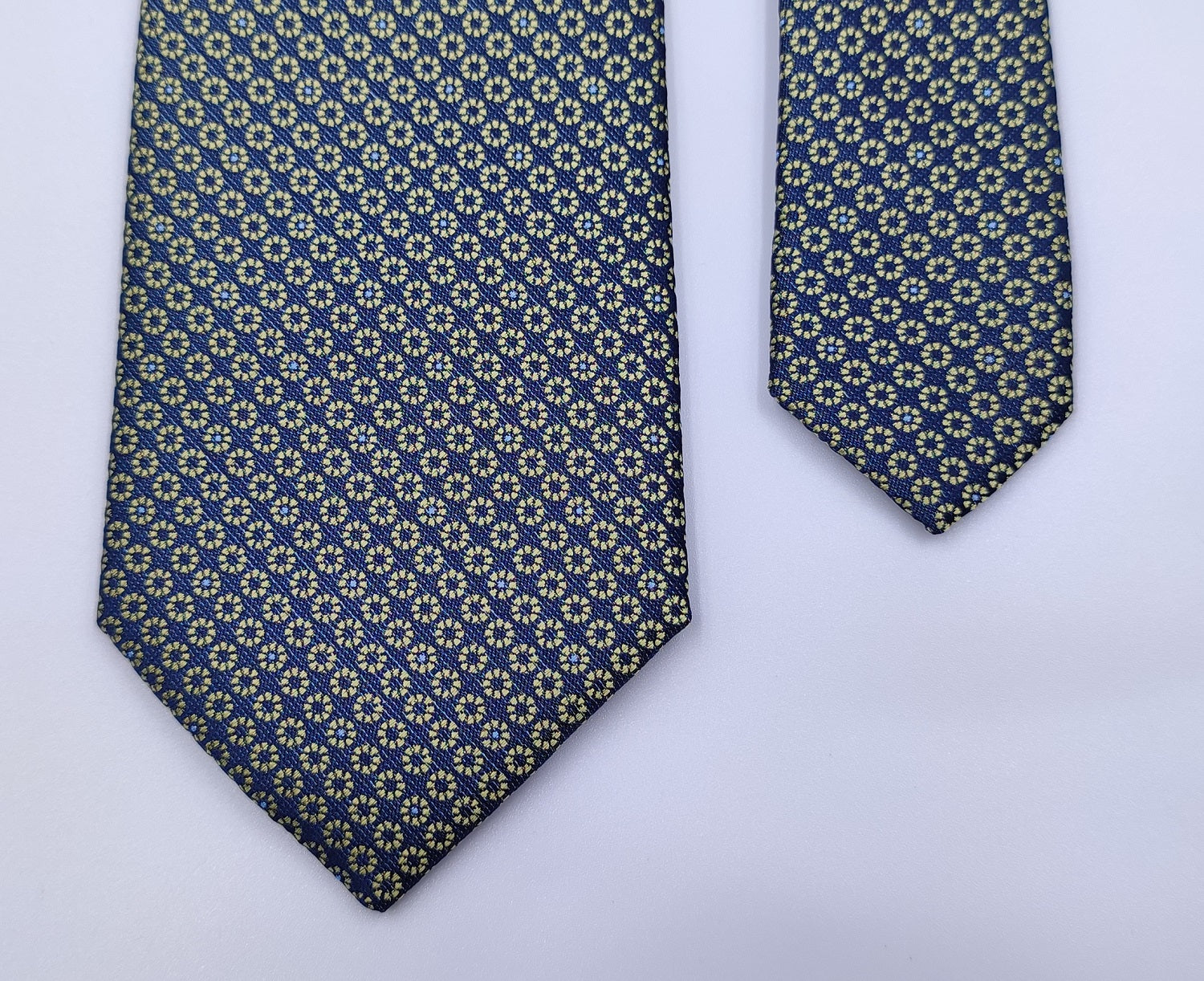 Yellow and Blue Dots Necktie