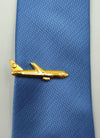 Airplane Gold Tie Clip