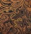 Gold Paisley Art. Silk Nectktie with Pocket Square