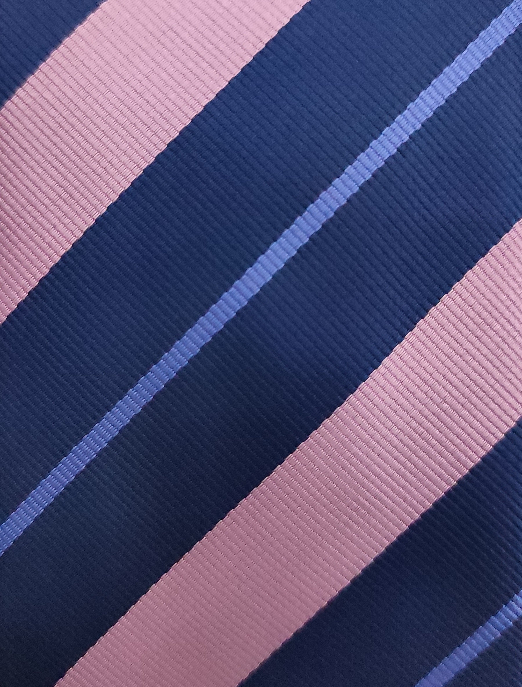 Multicolor Wide Stripped Microfiber Necktie