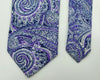 Purple Paisley Cotton Necktie