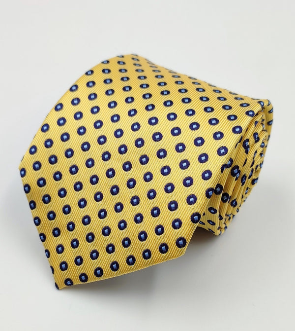 Necktie/Yellow Polka Dot