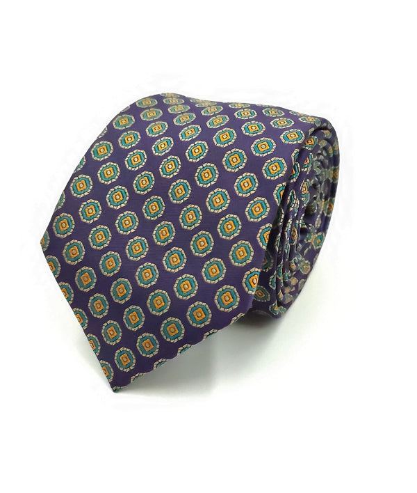 Necktie/Purple Polka Dot